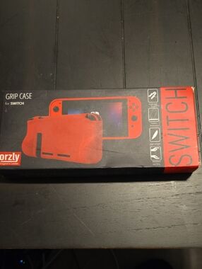 NIB Orange Grip Case for Nintendo Switch - Comfortable Anti-Slip Cover